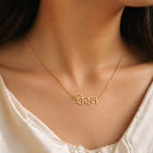 Gold Plated Bengali Name Necklace