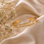 Gold Plated Classic Name Bracelet - Adjustable