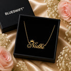 Gold Plated Crown Name Necklace