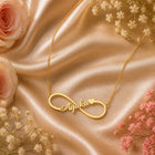 Gold Plated Infinity Single Name Necklace