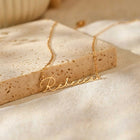 Gold Plated Signature Name Necklace