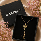 Gold Plated Flower Name Necklace
