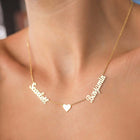 Gold Plated Small Heart Name Necklace