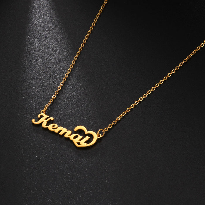Personalized Unique Heart Name Necklace