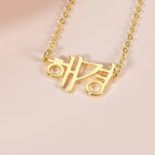 Gold Plated Korean Name Necklace