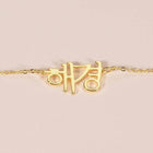 Gold Plated Korean Name Necklace