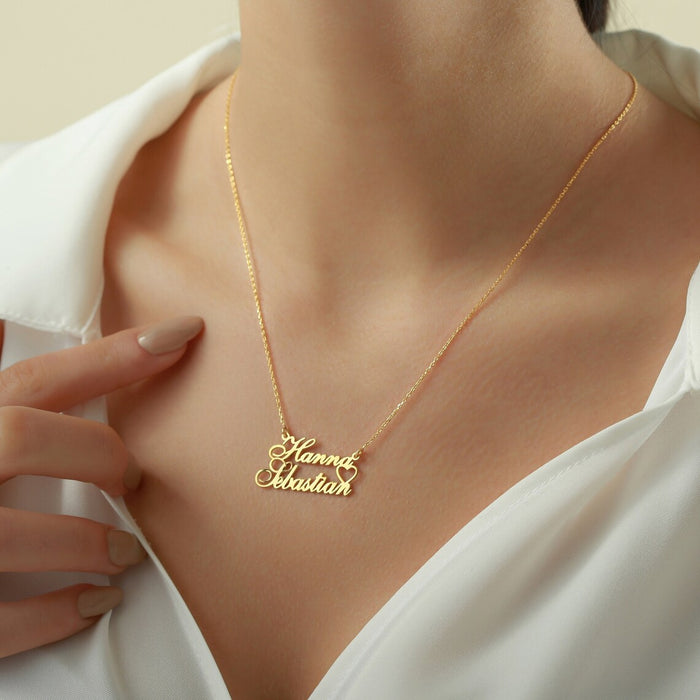 Personalized Heart Name Necklace