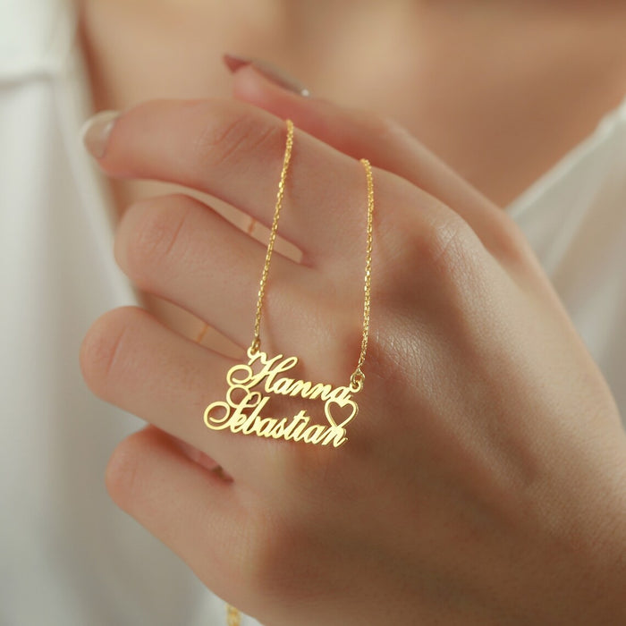 Personalized Heart Name Necklace