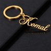 Gold Plated Name Keychain