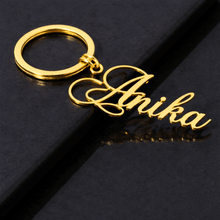Gold Plated Name Keychain