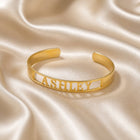 Gold Plated Classic Name Bracelet - Adjustable