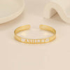 Gold Plated Classic Name Bracelet - Adjustable