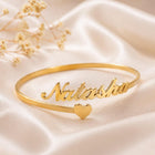 Gold Plated Heart Name Bracelet