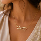 Gold Plated Infinity Single Name Necklace