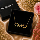 Gold Plated Infinity Single Name Necklace