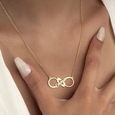 Personalized Infinity Single Name Necklace