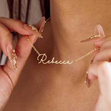 Gold Plated Signature Name Necklace