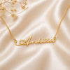 Gold Plated Signature Name Necklace