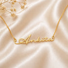 Gold Plated Signature Name Necklace