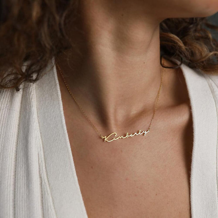 Personalized Signature Name Necklace