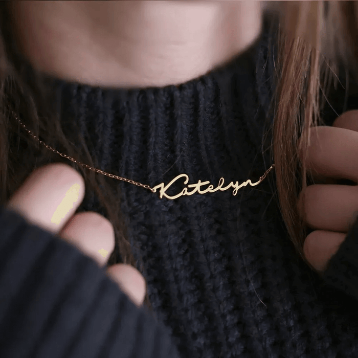 Personalized Signature Name Necklace