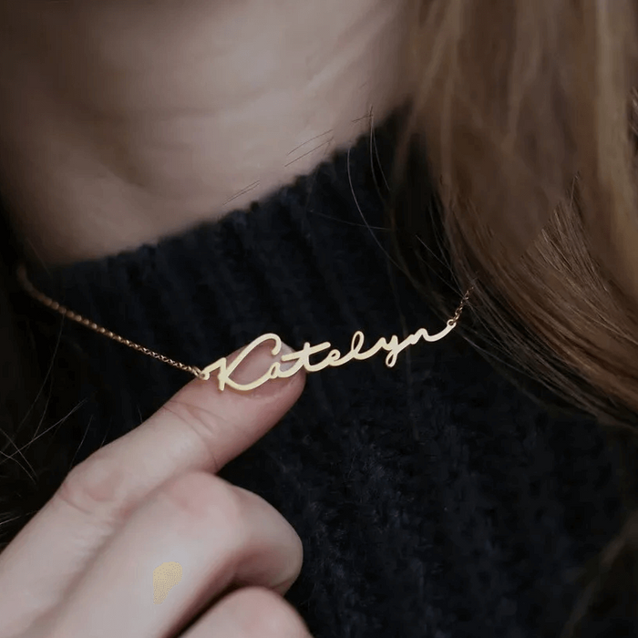 Personalized Signature Name Necklace