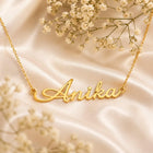 Gold Plated Simple Name Necklace