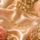 Gold Plated Spaced Letter Name Necklace