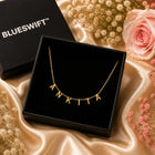 Gold Plated Spaced Letter Name Necklace