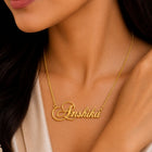 Gold Plated Stylish Name Necklace