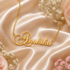 Gold Plated Stylish Name Necklace