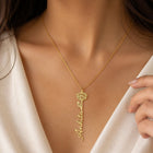 Gold Plated Flower Name Necklace