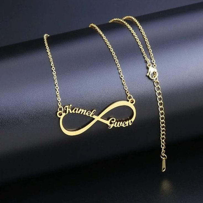 Customizable Infinity Design Name Necklace