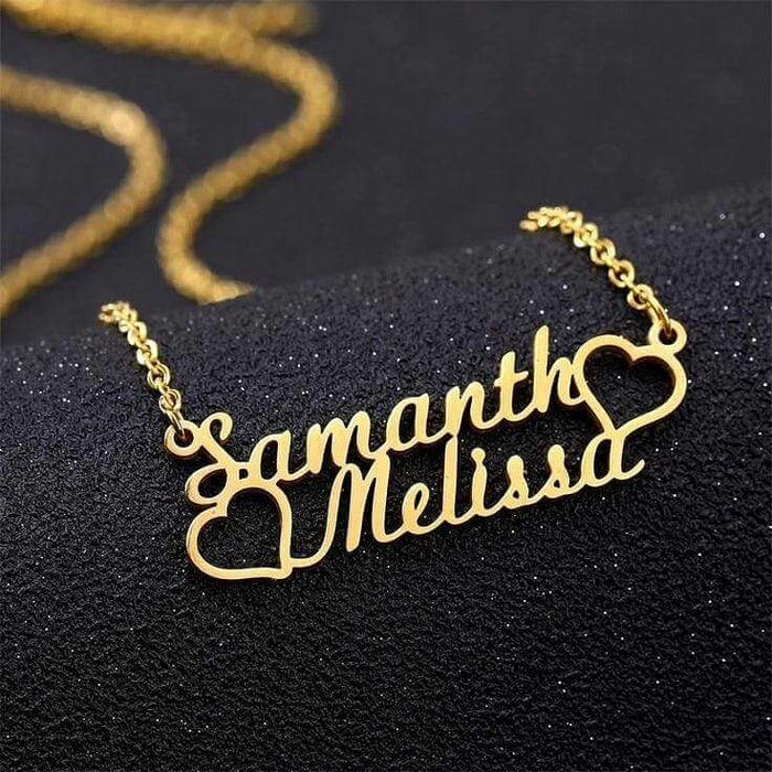 Customizable Love Heart Name Necklace