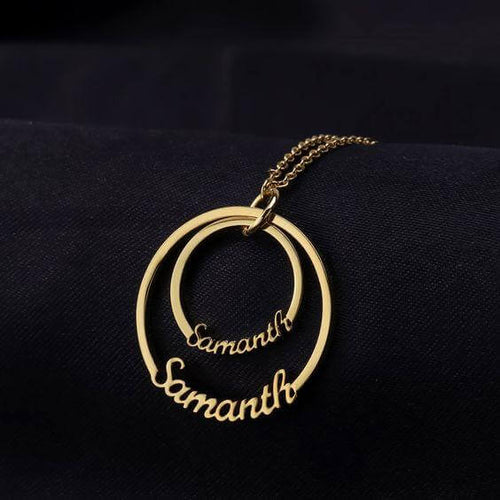 Personalized Circle Name Necklace