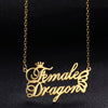 Gold Plated Crown & Butterfly Name Necklace