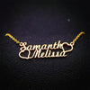 Gold Plated Love Heart Name Necklace